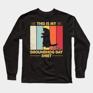 This Is My Groundhog Day Vintage Long Sleeve T-Shirt